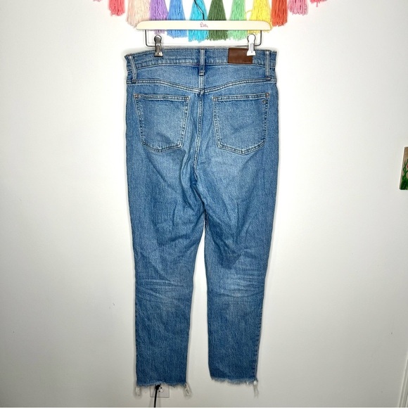 Madewell High Rise Light Wash The Perfect Vintage Jean Frayed Hem Size 29 Tall - Picture 6 of 15